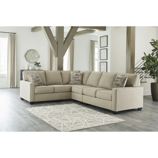 Signature Design by Ashley Lucina Fabric 3 pc Sectional ASY5852 IMAGE 1