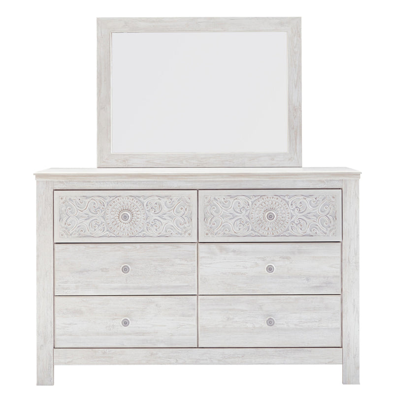 Signature Design by Ashley Paxberry 6-Drawer Dresser with Mirror ASY5762 IMAGE 2