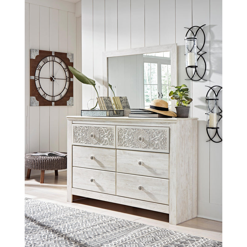 Signature Design by Ashley Paxberry 6-Drawer Dresser with Mirror ASY5762 IMAGE 3