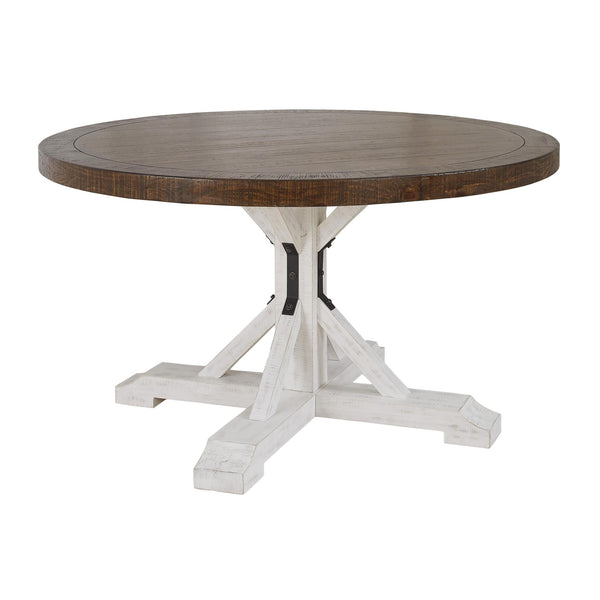 Signature Design by Ashley Round Valebeck Dining Table with Pedestal Base ASY2761 IMAGE 1