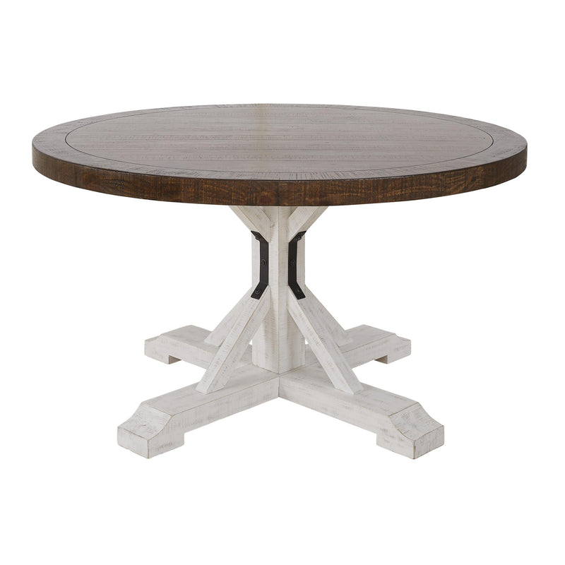 Signature Design by Ashley Round Valebeck Dining Table with Pedestal Base ASY2761 IMAGE 2