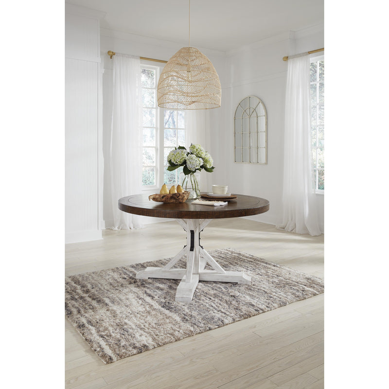 Signature Design by Ashley Round Valebeck Dining Table with Pedestal Base ASY2761 IMAGE 4