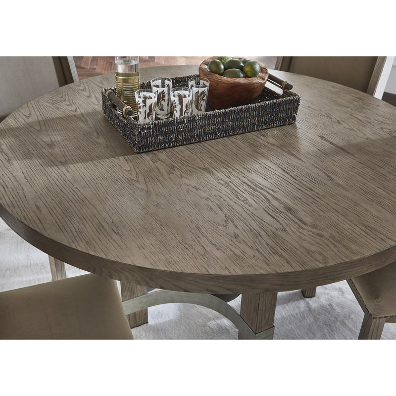 Signature Design by Ashley Round Chrestner Dining Table with Pedestal Base ASY2702 IMAGE 4