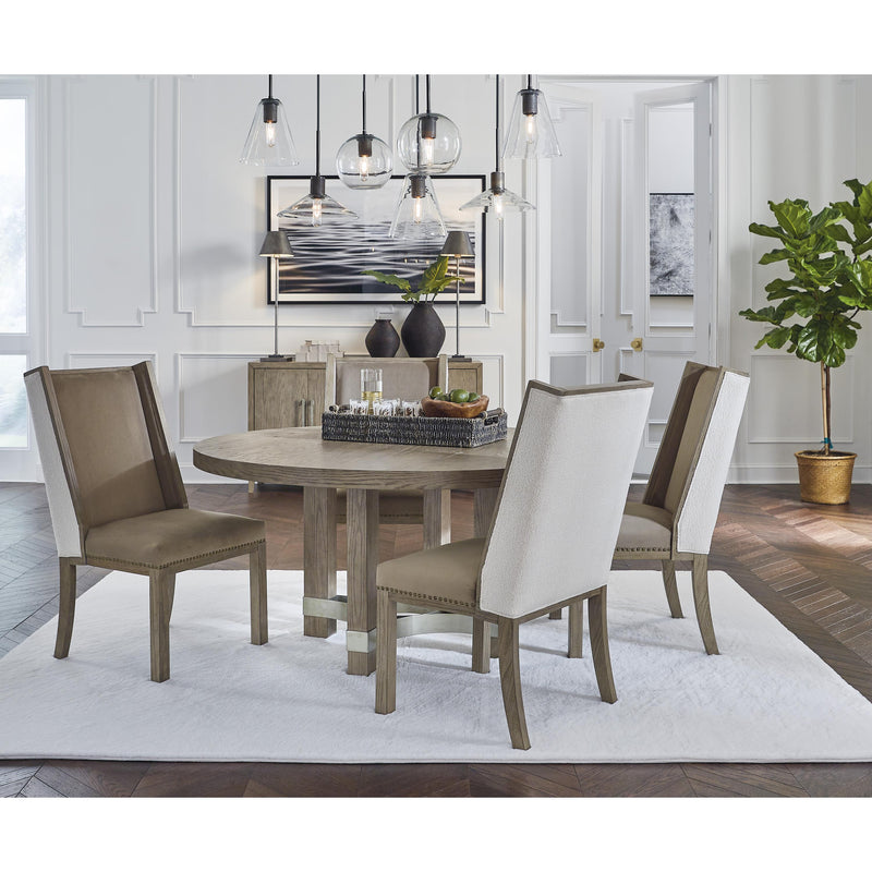 Signature Design by Ashley Round Chrestner Dining Table with Pedestal Base ASY2702 IMAGE 5