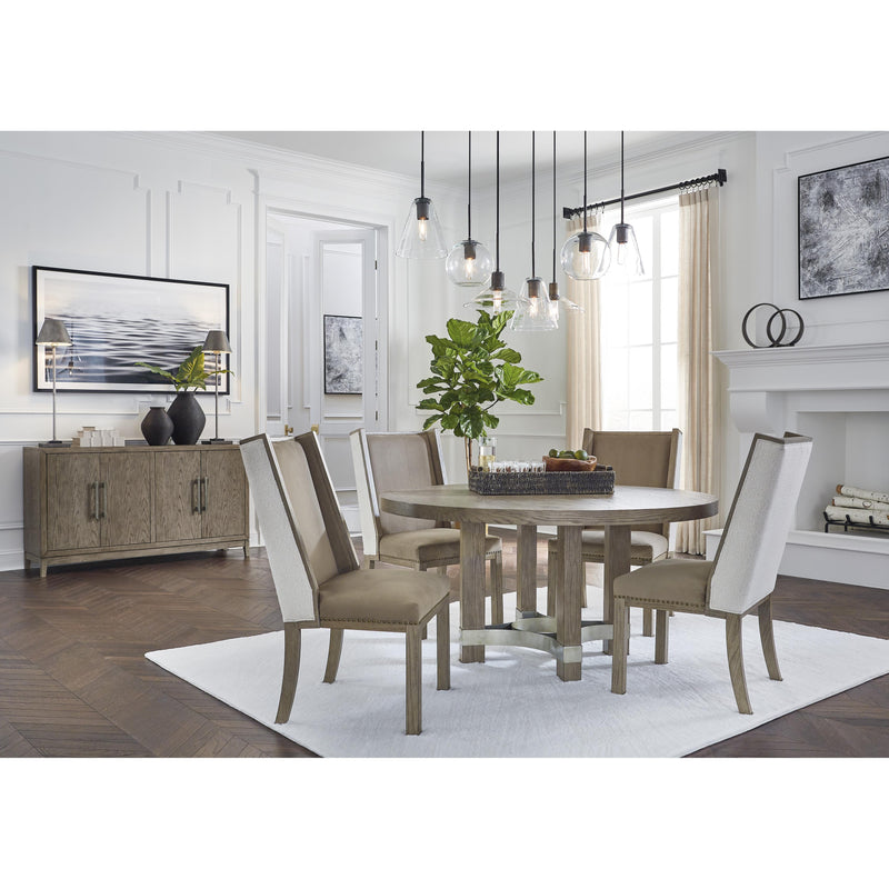 Signature Design by Ashley Round Chrestner Dining Table with Pedestal Base ASY2702 IMAGE 7