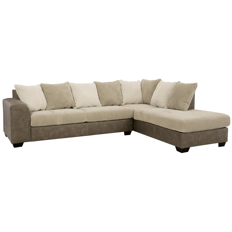 Signature Design by Ashley Keskin Fabric and Leather Look 2 pc Sectional ASY7404 IMAGE 1
