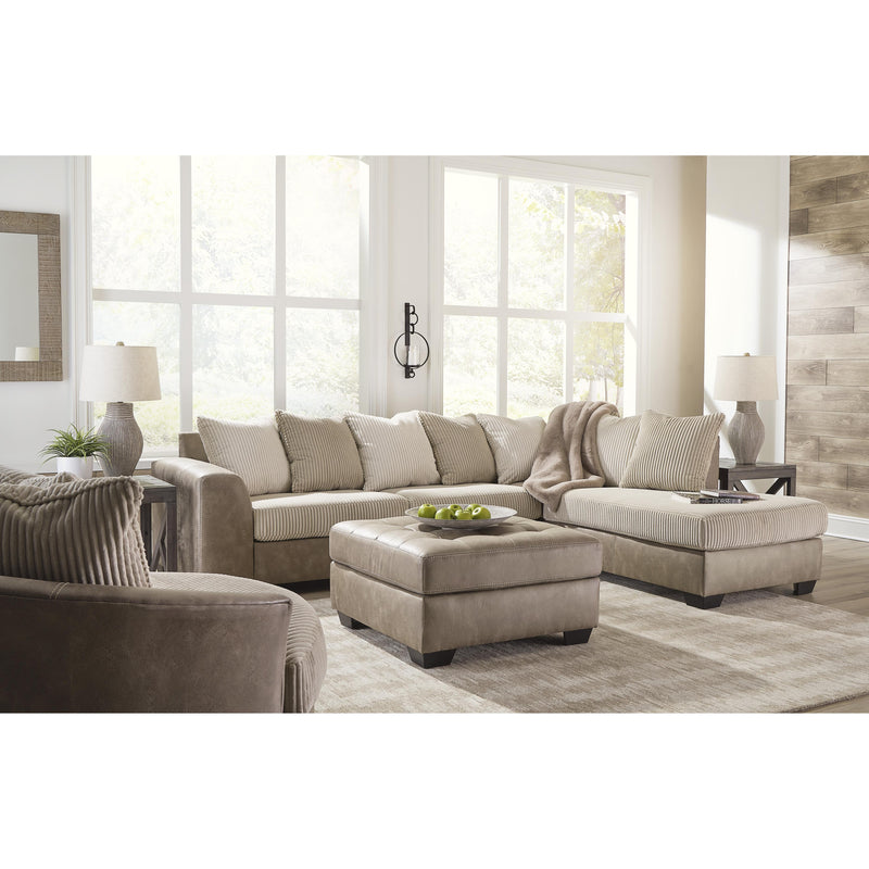 Signature Design by Ashley Keskin Fabric and Leather Look 2 pc Sectional ASY7404 IMAGE 5