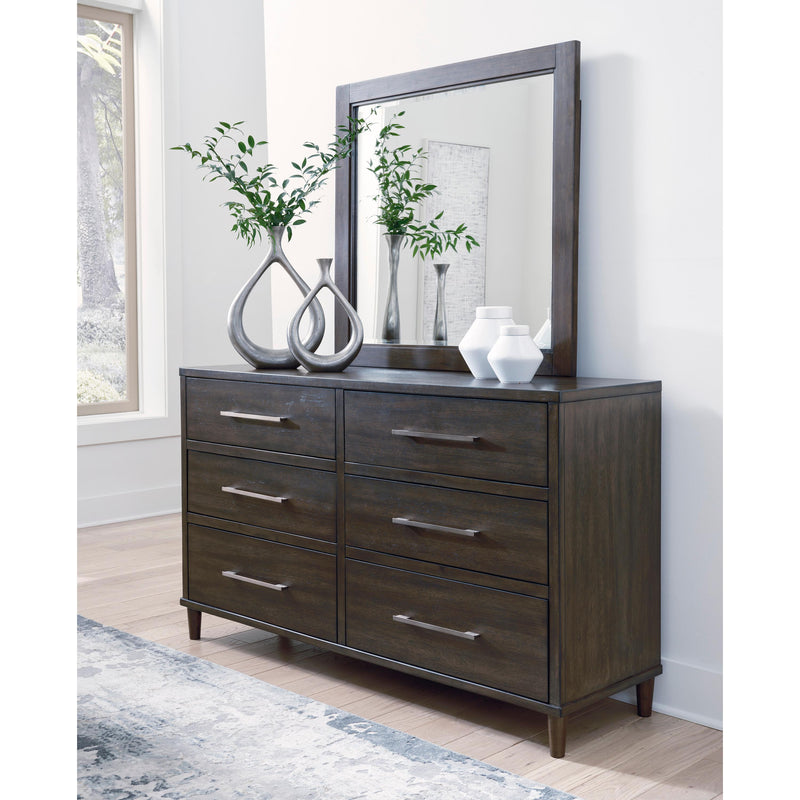 Signature Design by Ashley Wittland 6-Drawer Dresser with Mirror ASY5767 IMAGE 2