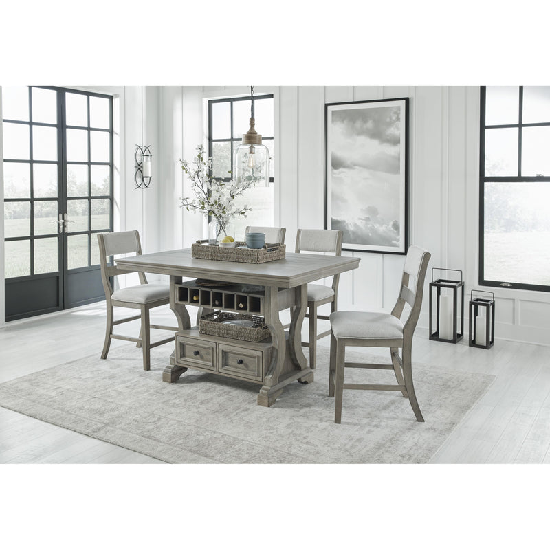 Signature Design by Ashley Moreshire Counter Height Dining Table with Pedestal Base ASY5966 IMAGE 6