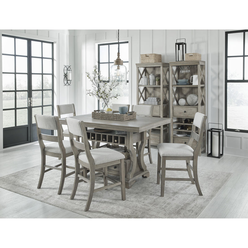 Signature Design by Ashley Moreshire Counter Height Dining Table with Pedestal Base ASY5966 IMAGE 7