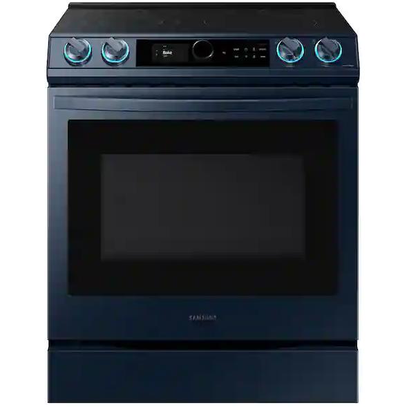 Samsung 30-inch Slide-in Electric Range with Wi-Fi Connectivity NE63A8711QN/AC IMAGE 1