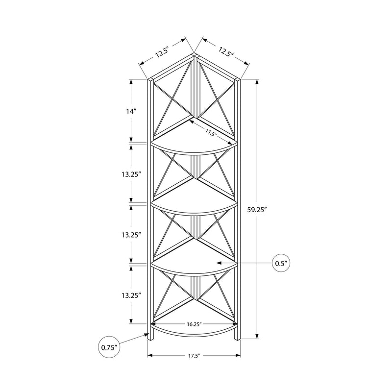 Monarch Bookcases 4-Shelf M0314 IMAGE 10