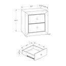 Monarch 2-Drawer Nightstand M1496 IMAGE 5