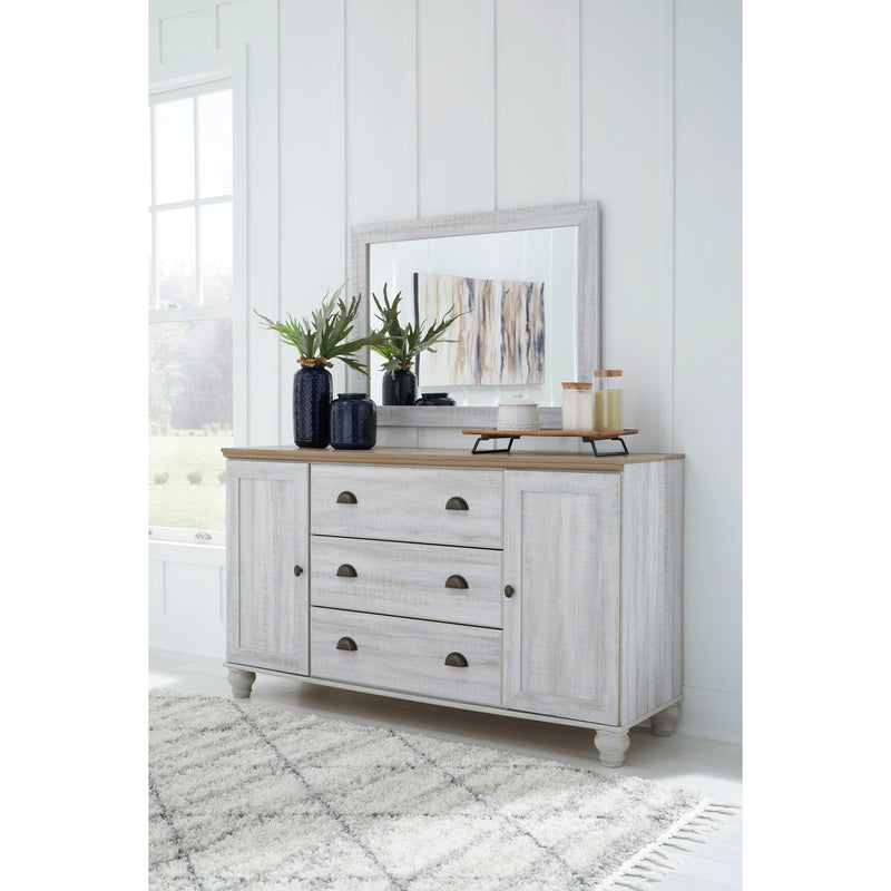 Signature Design by Ashley Haven Bay 3-Drawer Dresser with Mirror ASY5979 IMAGE 3
