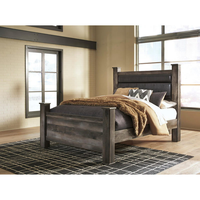 Signature Design by Ashley Wynnlow Queen Upholstered Poster Bed ASY5720 IMAGE 2