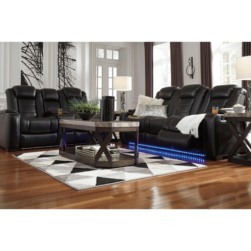 Signature Design by Ashley Party Time Power Reclining Leather Look Sofa 177647 IMAGE 16
