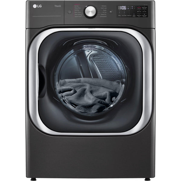 LG 9.0 Cu. Ft. Electric Dryer with Steam and Built-In Intelligence DLEX8900B IMAGE 1