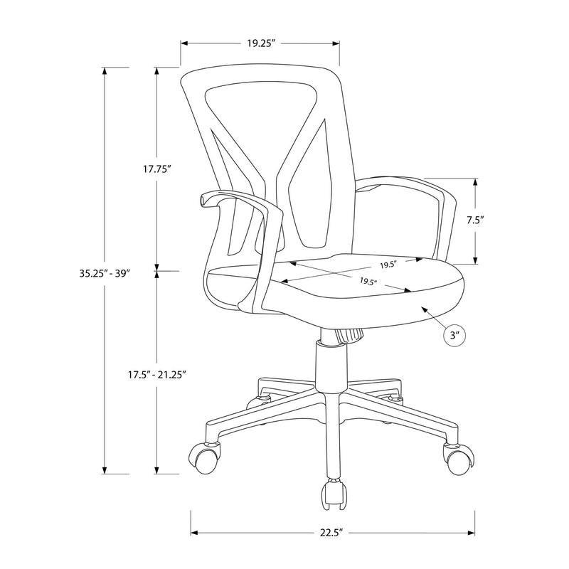 Monarch Office Chairs Office Chairs M1658 IMAGE 5