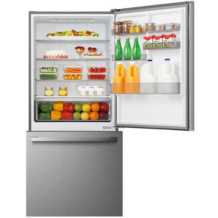 Hisense 31-inch, 17 cu.ft. Counter-Depth Bottom Freezer Refrigerator RB17A2CSE IMAGE 2