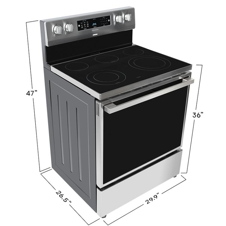Hisense 30-inch Freestanding Electric Range with Air Fry Technology HBE3501CPS - 179265 IMAGE 10