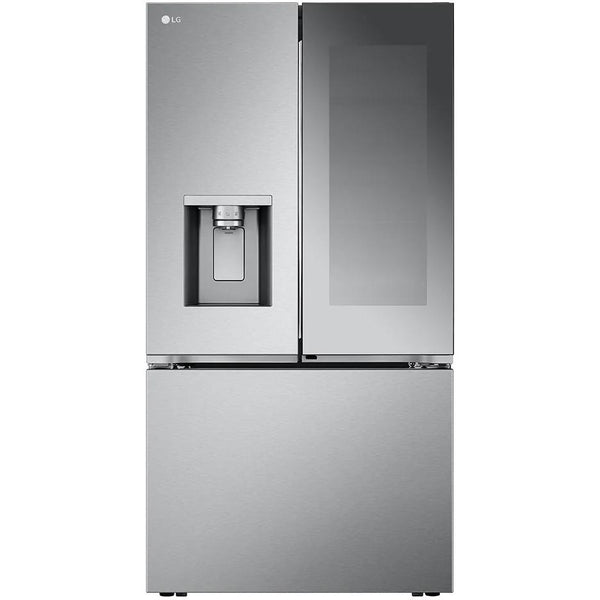 LG 36-inch, 26 cu. ft. Counter-Depth MAX™ French 3-Door Refrigerator with Mirror InstaView® LRYKC2606S IMAGE 1