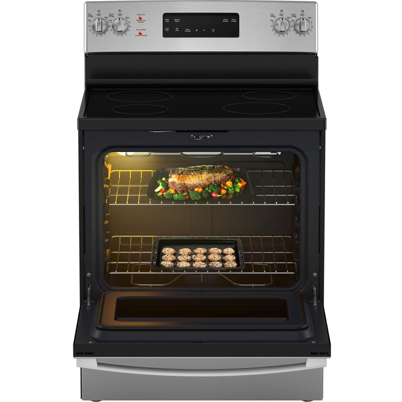 GE 30-inch Freestanding Electric Range with Self-Clean JCB630SVSS - 180043 IMAGE 5