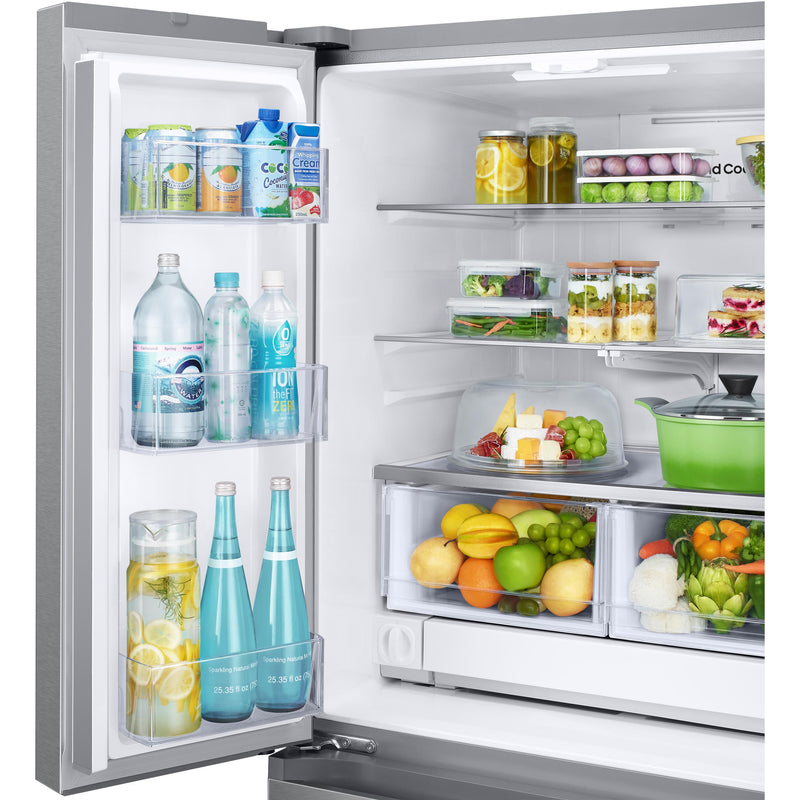 Samsung 32-inch, 25 cu. ft. French 3-Door Refrigerator with Dual Auto Ice Maker with Ice Bites™ RF25C5151SR - 180000 IMAGE 4