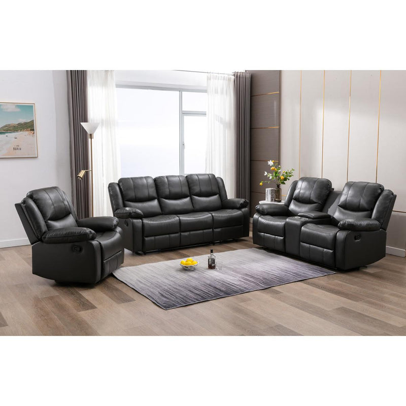 Mazin Furniture McLeod Reclining Bonded Leather Sofa 179367 IMAGE 5